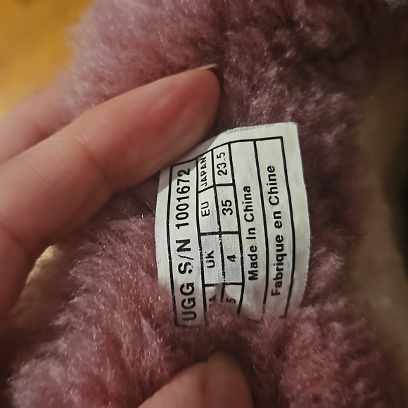 UGGS Ellee Dusty Rose Boots Big Kids Size 5 - Picture 10 of 12